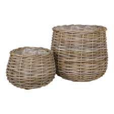  Pulo kosarak, kubu rattan, natúr 2 db bútor