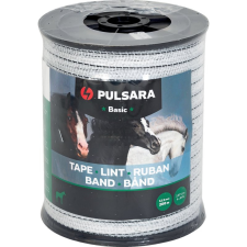 Pulsara villanypásztor szalag Basic, 12,5 mm, 200 m, fehér elektromos állatriasztó