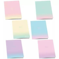 Pulse : Pastel Colours vonalas füzet, A4 - többféle füzet