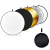 PULUZ 5 in 1 Derítőlap, Fotós reflektor, derítő háttér (Kerek) 80cm
