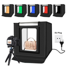 PULUZ Fotódoboz, Tárgysátor - 40x40cm 2400Lm 24W 5500K Fotobox tárgysátor
