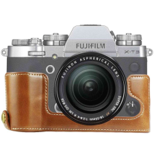 PULUZ Fujifilm X-T3 PU Bőr Védőtok (Barna) fényképezőgép tok
