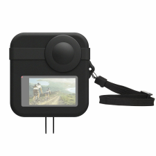 PULUZ GoPro Hero Max Szilikon Védőtok - Dupla Lencsevédővel (Fekete) sportkamera kellék