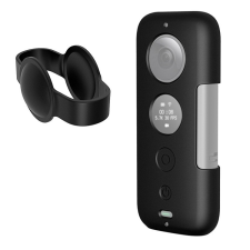 PULUZ Insta360 X Szilikon Védő-tok -Case + Lencsevédő sportkamera kellék