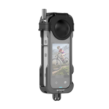 PULUZ Metal Protective Cage With Lens Cover PULUZ for Insta360 X4 sportkamera kellék