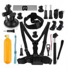 PULUZ PKT18 20in1 tartozék szett GoPro sport kamerákhoz sportkamera kellék
