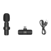 PULUZ PU3151B Lavalier USB Type C csatlakozós vezeték nélküli mikrofon (PU3151B)