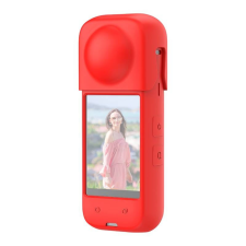 PULUZ szilikon védő tok az Insta360 X4 készülékhez (piros) sportkamera kellék