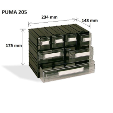  PUMA 205 fiókos tároló rendszer (7 fiók) csavartartó doboz szerszám kiegészítő