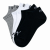 Puma 3 páros csomagolású sneaker uniszex zokni, fekete-fehér-szürke