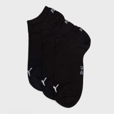 Puma 3 páros csomagolású sneaker uniszex zokni, fekete-szürke férfi zokni