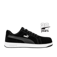 Puma 640010 PUMA Védőcipő - Iconic Suede Black Low S1PL ESD FO HRO SR