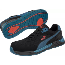 Puma 644660 PUMA Védőcipő (47) - Frontside BLK/BLU Low S1P ESD HRO SRC munkavédelmi cipő