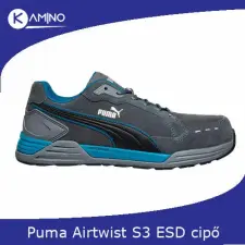 Puma Airtwist Grey low S3S ESD FO HRO SR munkavédelmi cipő munkavédelmi cipő