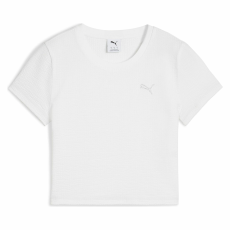 Puma Dare To Textured Baby Tee 62980602 Női Fehér Póló M