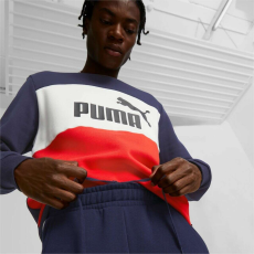 Puma ESS Colorblock férfi melegítőnadrág, kék-fehér-piros, 2022
