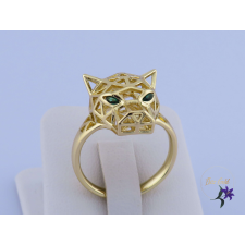  Puma fejes antiallergén gyűrű -14K gyűrű