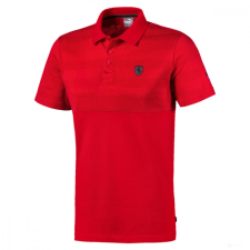 Puma Ferrari Scudetto Striped Galléros Póló férfi póló