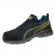 Puma Fuse Knite Black WNS LOW S1P ESD HRO SRC női munkavédelmi cipő (fekete/sárga, 36)
