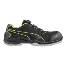 Puma Fuse TC Disc Low S1P ESD SRC munkavédelmi cipő (fekete/zöld, 49) munkavédelmi cipő