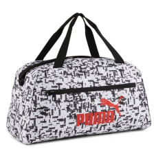 Puma Phase AOP uniszex sporttáska, fehér-fekete-piros, S24