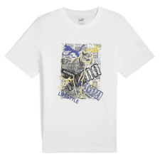 Puma Póló Puma Graphics Photoprint Tee 68321302 Férfi Fehér XL férfi póló