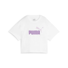 Puma Rövid ujjú pólók GRILS LOGO CROPPED TEE Fehér 15 / 16 Jahre