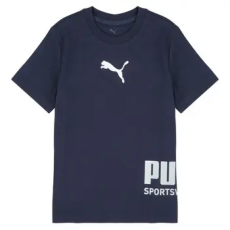 Puma Rövid ujjú pólók PUMA SPORT Graphic Tee Tengerész 9 / 10 Jahre