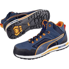 PUMA Safety Crosstwist Mid 633140-43 Biztonsági csizma S3 Méret: 43 Kék, Narancs 1 pár (633140-43) munkavédelmi cipő