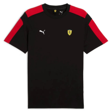 Puma Scuderia Ferrari Race MT7 férfi póló, fekete-piros-fehér-sárga, S25