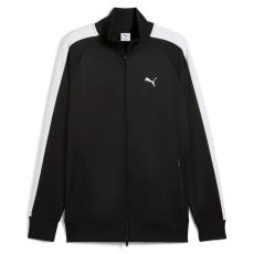 Puma T7 Always On férfi cipzáros pulóver, fekete-fehér, S25