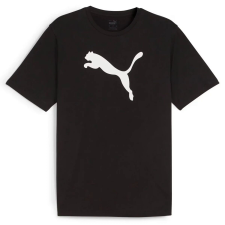 Puma teamRISE logo férfi póló, fekete-fehér, S25 férfi póló