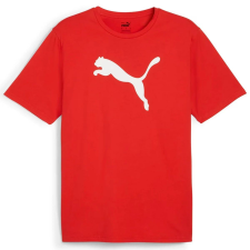 Puma teamRISE logo férfi póló, piros-fehér, S25 férfi póló