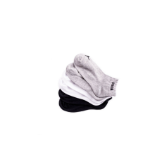 Puma unisex pamut zokni - 3 pár - rövid állású zoknik - 39-42 - fekete, fehér, szürke