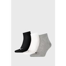 Puma unisex zokni - 3pár/csomag - szürke-fehér-fekete (fekete/fehér/szürke, 38)
