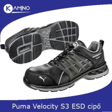 Puma Velocity 2.0 Black low S3S ESD FO HRO SR munkavédelmi cipő munkavédelmi cipő