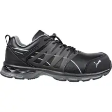 Puma velocity 2.0 black low S3S esd FO HRO SR munkavédelmi cipő (46)
