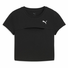 Puma Wardrobe Ess Cut-out Baby Tee 63116401 Női Póló Fekete S