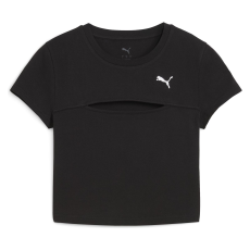 Puma Wardrobe Ess Cut-out Baby Tee 63116401 Női Póló Fekete XL