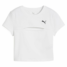 Puma Wardrobe Ess Cut-out Baby Tee 63116402 Női Póló Fehér S