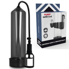 PUMP ADDICTED RX7 PÉNISZPUMPA VIBRÁLÓ KIEGÉSZÍTŐVEL - FEKETE egyéb erotikus kiegészítők férfiaknak