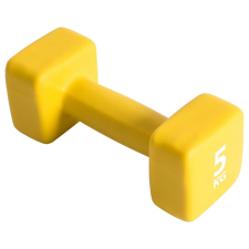 Pure2Improve 5 kg-os sárga neoprén súlyzó kézisúlyzó