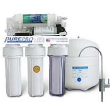 PurePro RO105P RO fordított ozmózis víztisztító nyomásfokozóval vízszűrő