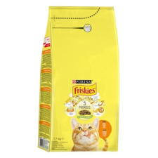Purina állateledel száraz purina friskies macskáknak csirkével, májjal és zöldséggel 1,7kg macskaeledel