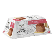  Purina Gourmet Revelations pástétom lazaccal szósszal nedves macskaeledel 2 x 57 g macskaeledel