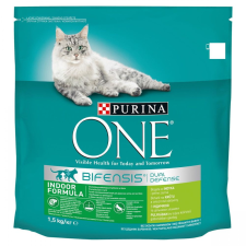 Purina One Bifensis Indoor pulykával és teljes kiőrlésű gabonával 1,5 kg macskaeledel