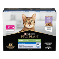 Purina Pro Plan CAT STERILISED Senior 7+ LONGEVIS pulyka mártásban, 10×75 g macskaeledel