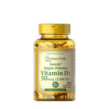 Puritan s Pride D3-vitamin 2000 NE (50 mcg) (200 Lágykapszula) vitamin és táplálékkiegészítő