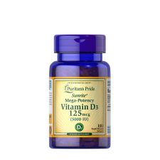 Puritan s Pride D3-vitamin 5000 NE (100 Lágykapszula) vitamin és táplálékkiegészítő