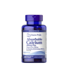 Puritan s Pride Kalcium 600 mg Magnézium 300 mg és D-vitamin 1000 NE (60 Lágykapszula) vitamin és táplálékkiegészítő